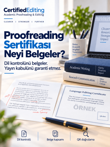 Proofreading Sertifikası Nedir? Dergiye Gönderirken Neyi Belgeler?