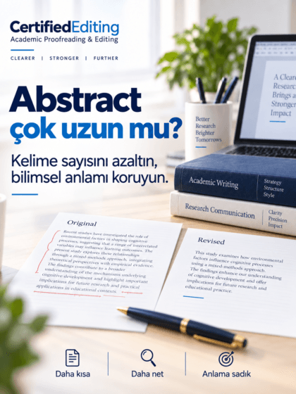 Abstract Kelime Sınırını Aşıyorsa: Anlamı Koruyarak Nasıl Kısaltılır?