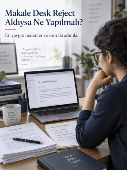Makale Desk Reject Aldıysa Ne Yapılmalı? En Yaygın Nedenler ve Sonraki Adımlar