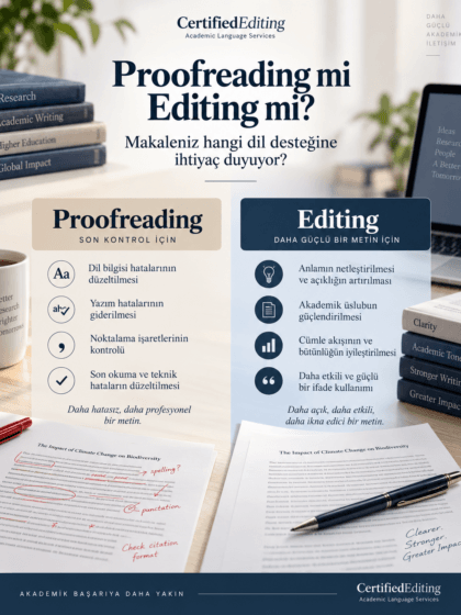 Proofreading mi Editing mi? Makaleniz Hangi Dil Desteğine İhtiyaç Duyuyor?